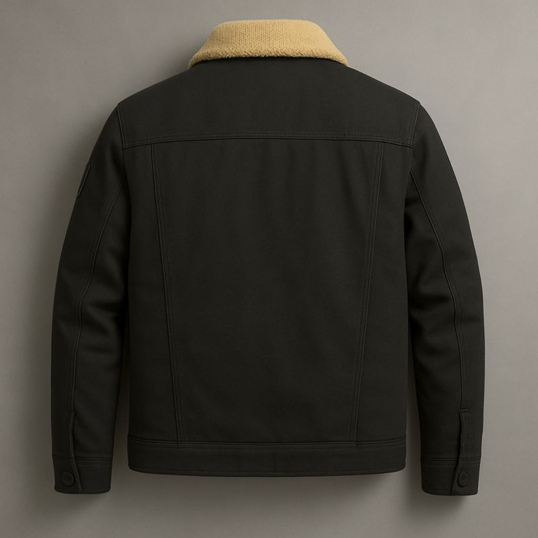 Ben | Men's Lined Bomber Jacket with Sherpa Collar and Inner Fleece