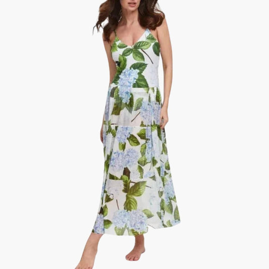 Women’s Floral Halter Neck Midi Dress