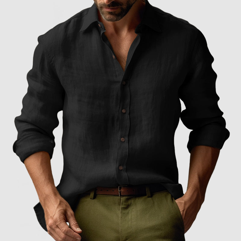 Kelvin | Men's Long Sleeve Button-Down Casual Shirt