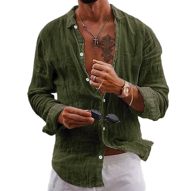 Matthew | Men's Long Sleeve Button-Down Shirt