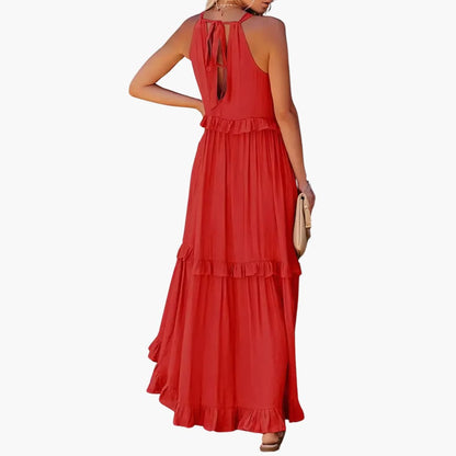 Maxi Dress Layers - Ruffle Dress for Women, Elegant & Airy
