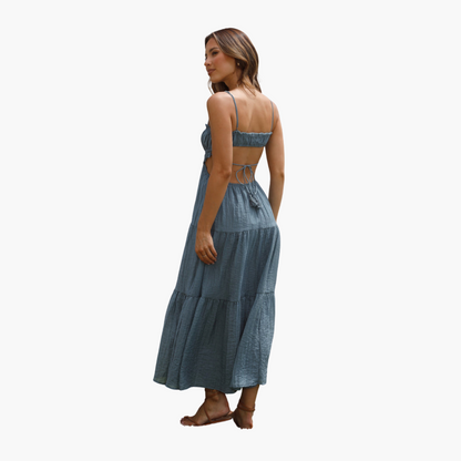 Maxi Dress for Women – Boho Style with Ties