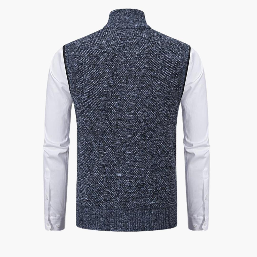 Men’s Sleeveless Vest with Zip Front