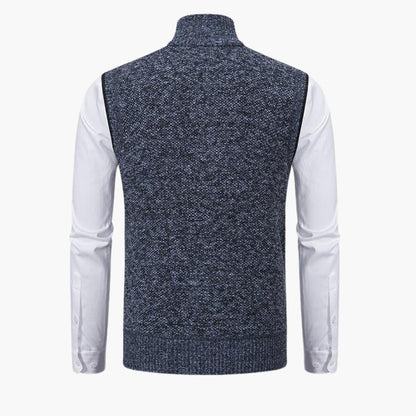 Men’s Sleeveless Vest with Zip Front