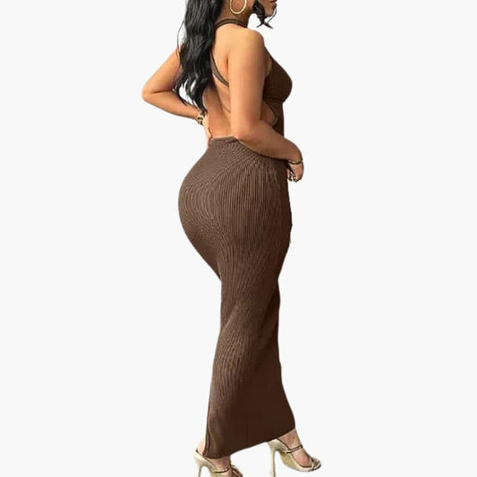 Elegant Summer Dress - Women's Backless for the Beach