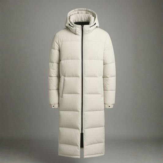 Harold | Men’s Long Parka with Hood and Zipper