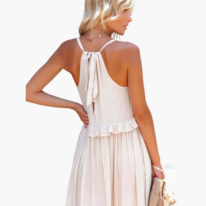 Maxi Dress Layers - Ruffle Dress for Women, Elegant & Airy