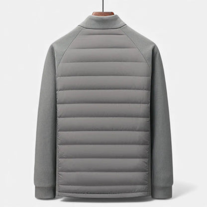 Liam | Men’s Quilted Down Jacket with Stand-Up Collar