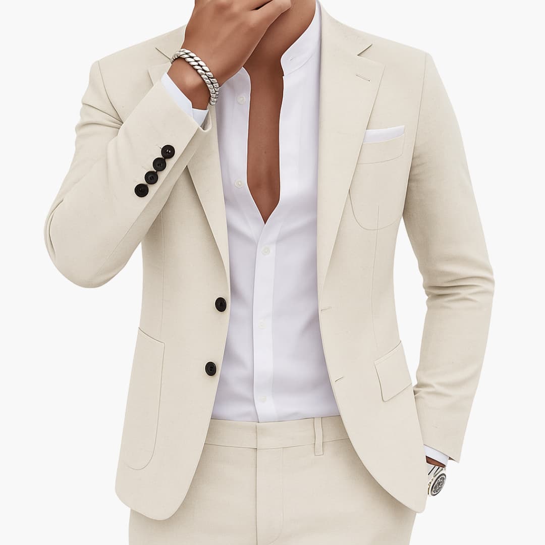 Men’s Suit Set with Blazer and Pants