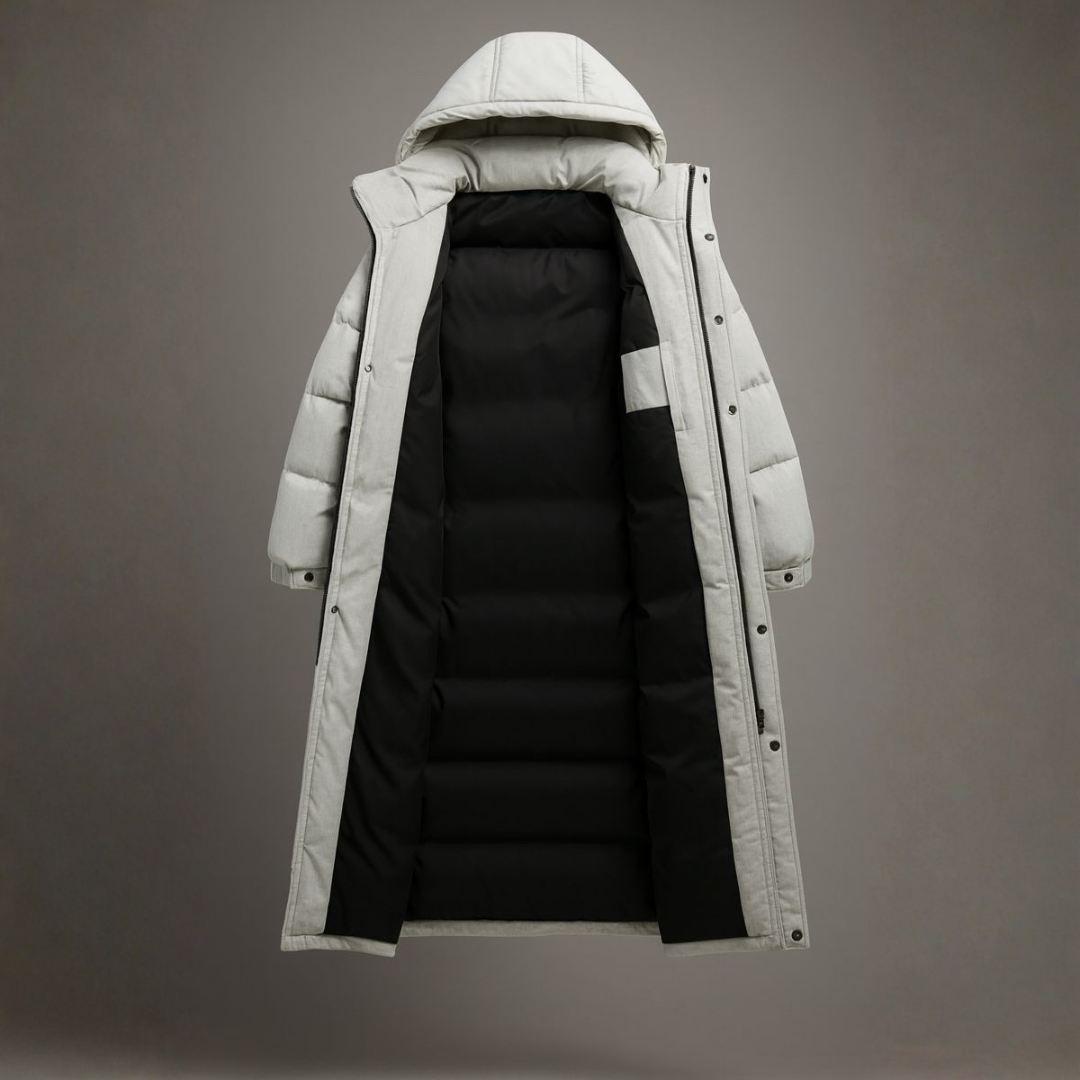 Harold | Men’s Long Parka with Hood and Zipper