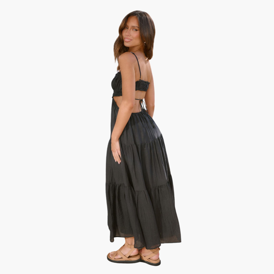 Maxi Dress for Women – Boho Style with Ties