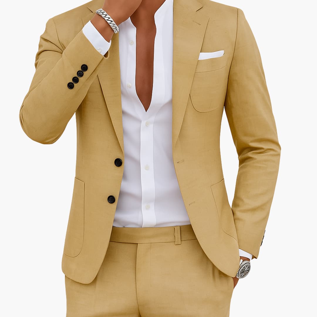 Men’s Suit Set with Blazer and Pants
