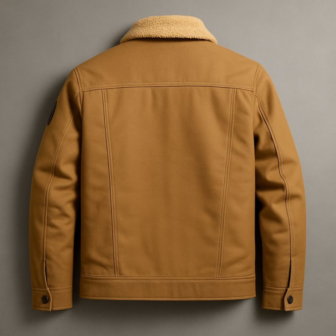 Ben | Men's Lined Bomber Jacket with Sherpa Collar and Inner Fleece