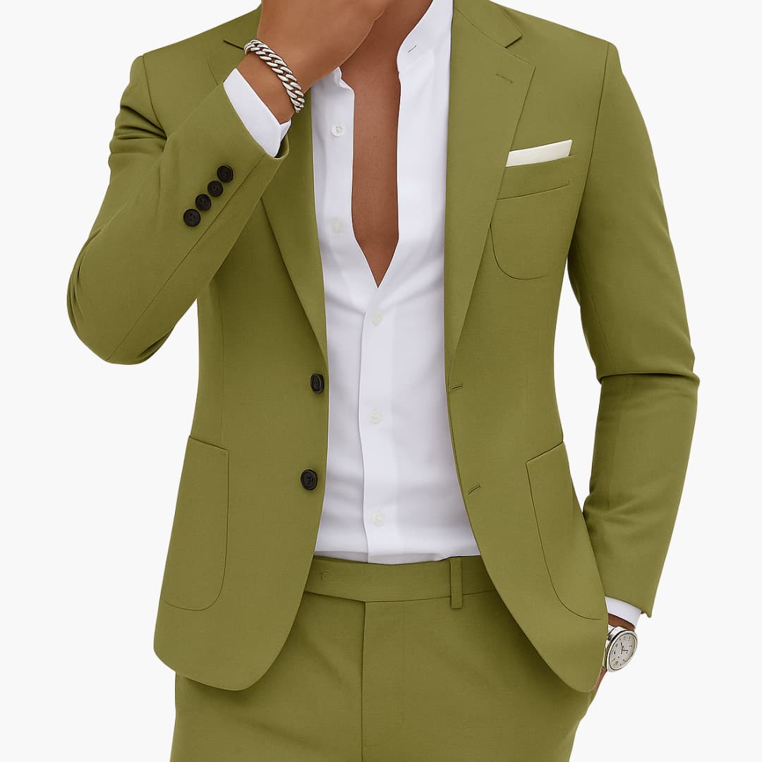 Men’s Suit Set with Blazer and Pants