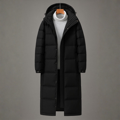 Harold | Men’s Long Parka with Hood and Zipper