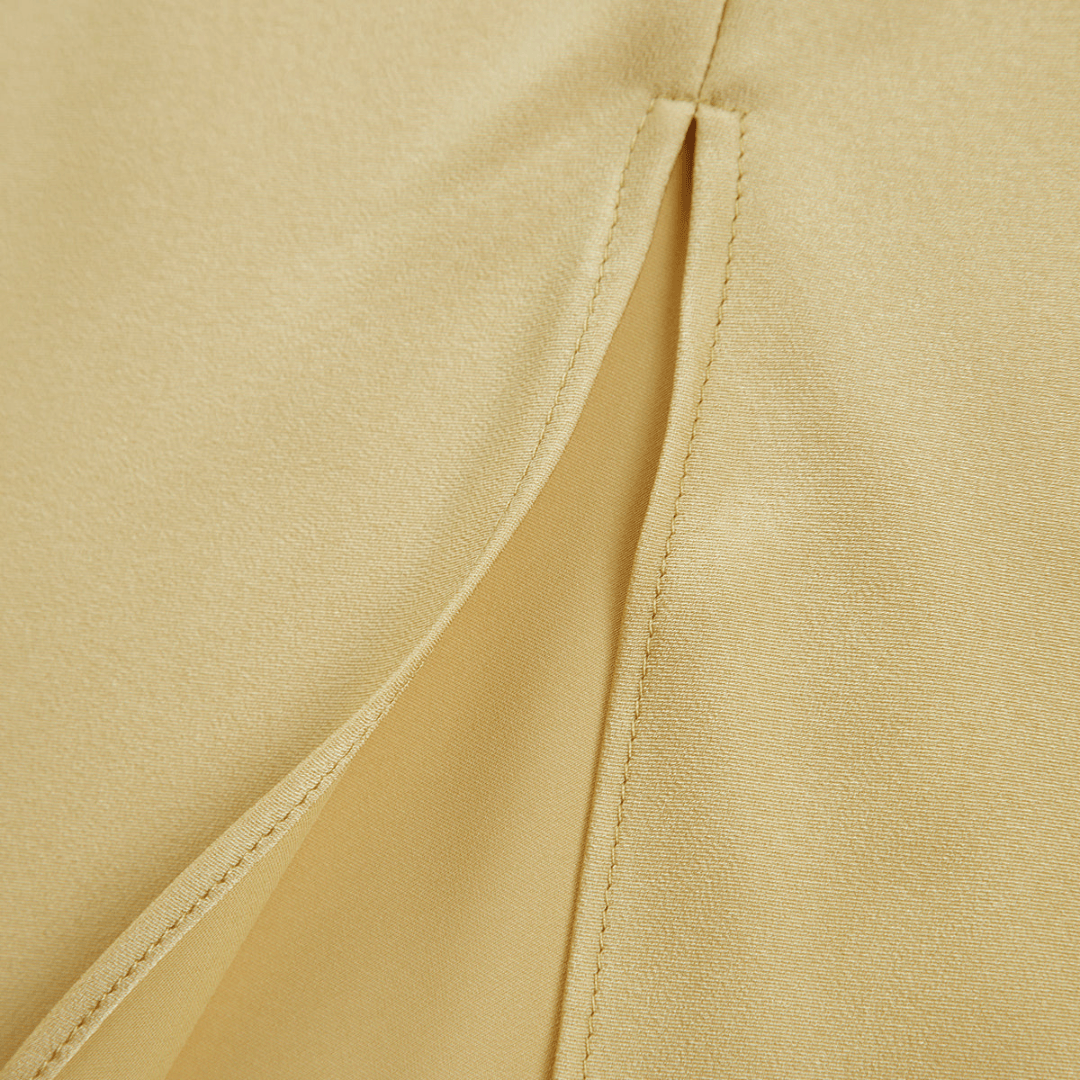 Satin Slip Dress for Women with Slit – Elegant Evening Dress