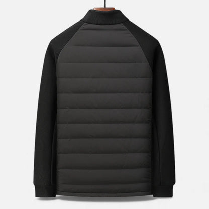 Liam | Men’s Quilted Down Jacket with Stand-Up Collar