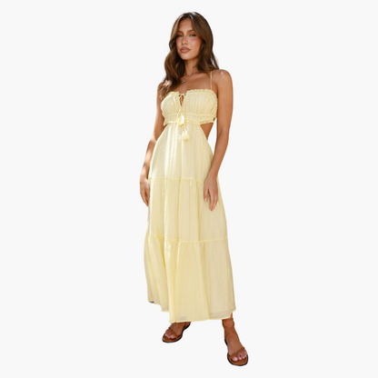Maxi Dress for Women – Boho Style with Ties