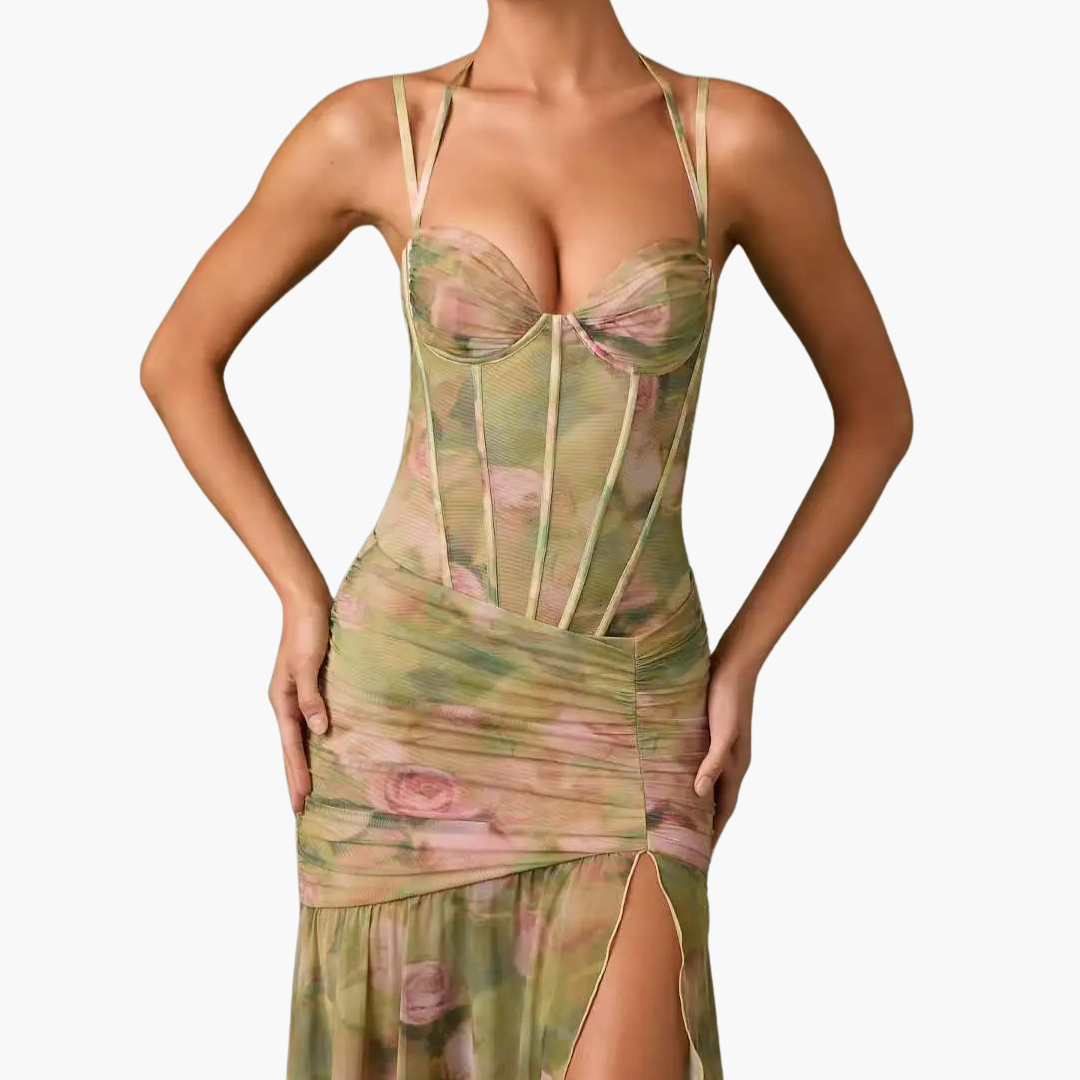 Pleated Wrap Dress with Print - Women's Fashion for Every Occasion