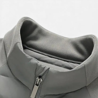 Liam | Men’s Quilted Down Jacket with Stand-Up Collar