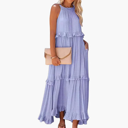 Maxi Dress Layers - Ruffle Dress for Women, Elegant & Airy