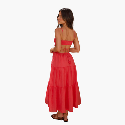 Maxi Dress for Women – Boho Style with Ties