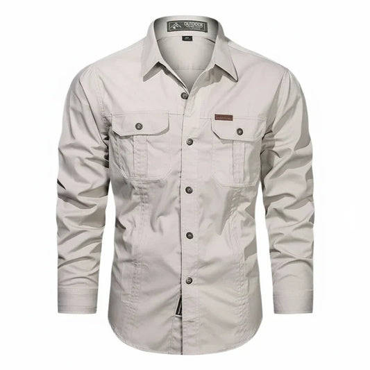 Button-Down Long Sleeve Shirt for Men