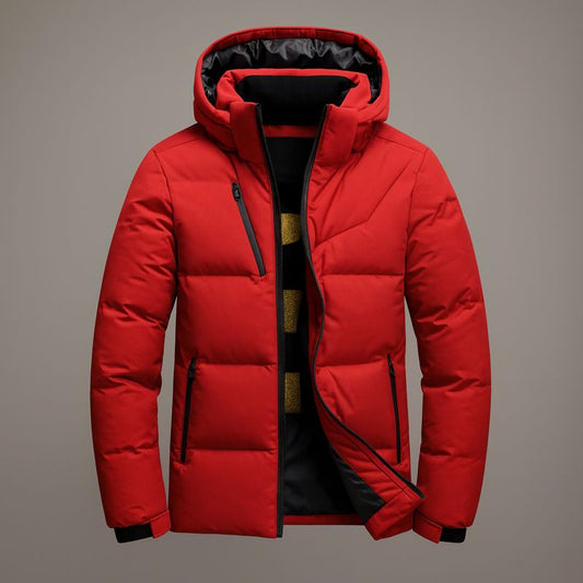 Philip | Men’s Winter Hooded Jacket with Zipper Pockets