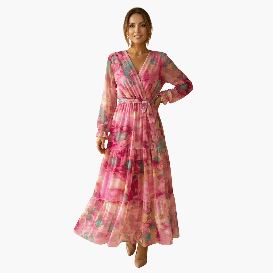 Long-Sleeve Summer Dress - Women's Fashion for Sunny Days