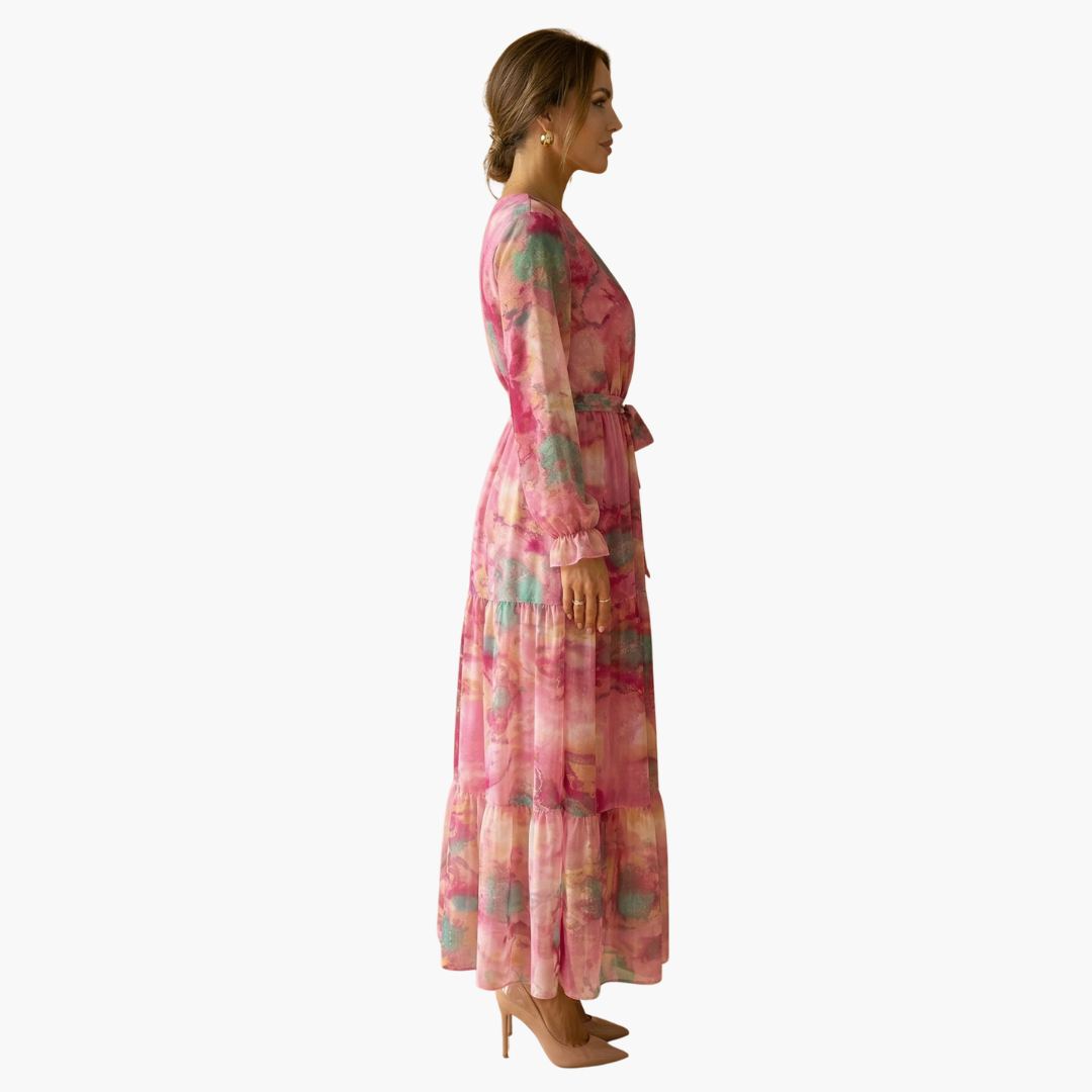 Long-Sleeve Summer Dress - Women's Fashion for Sunny Days
