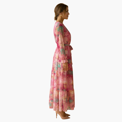 Long-Sleeve Summer Dress - Women's Fashion for Sunny Days