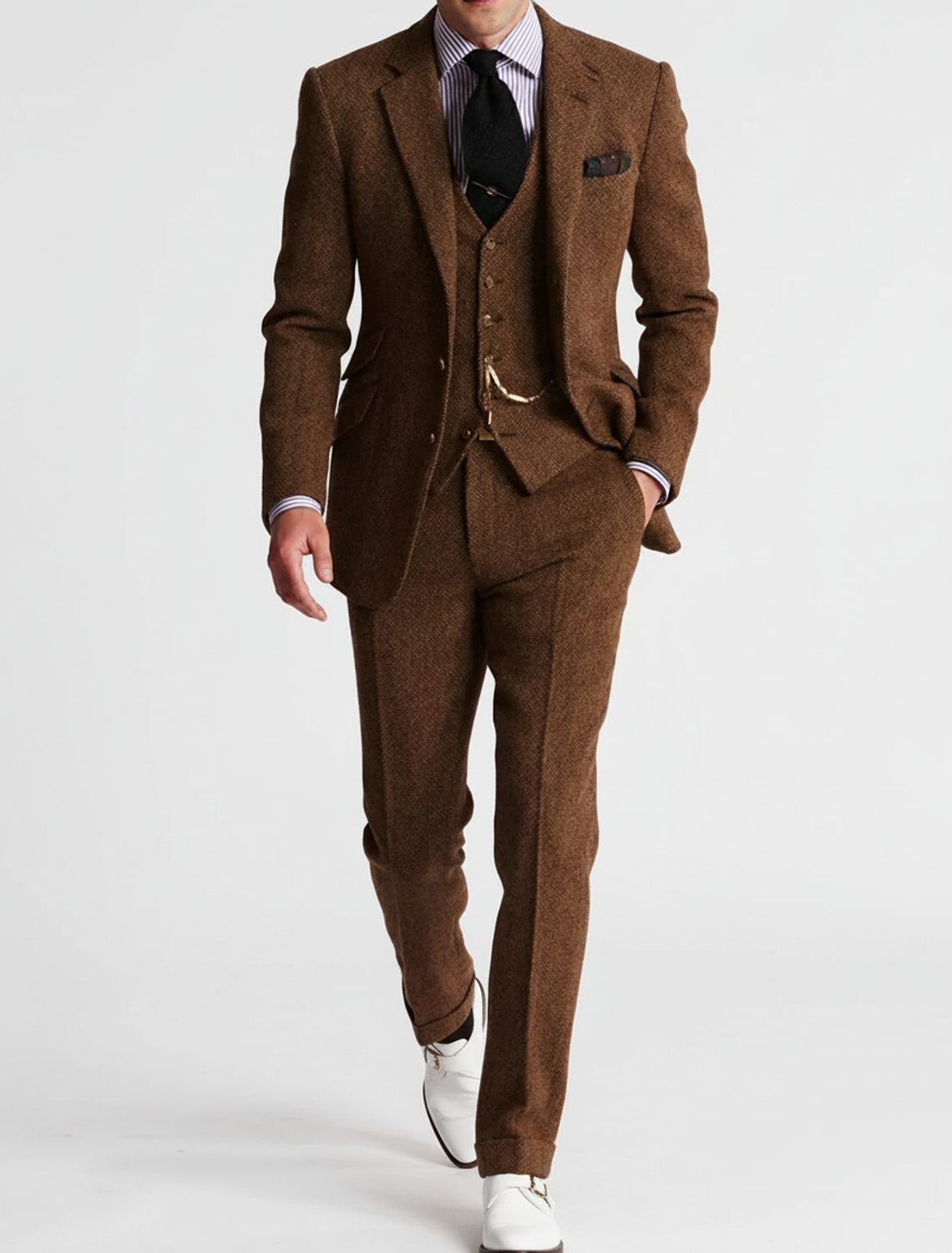 Slim Fit Three Piece Suit for Men