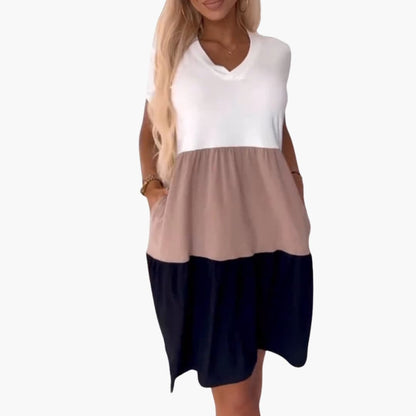 Women’s Short Sleeve Gradient Print Dress