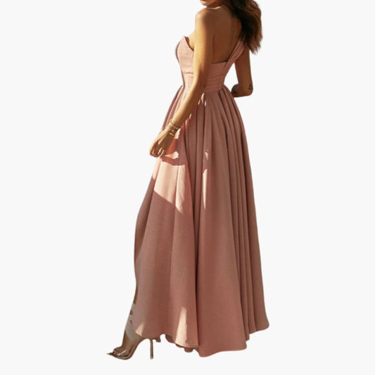 Women’s Sleeveless Cocktail Dress with High Waist Fit