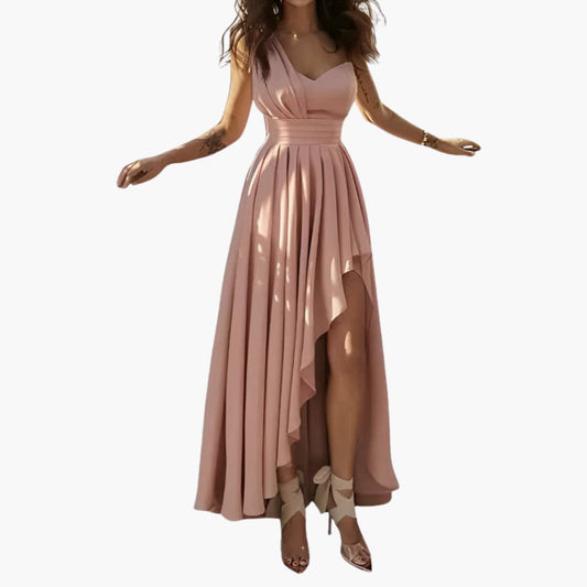 Women’s Sleeveless Cocktail Dress with High Waist Fit