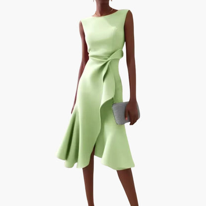 Women’s Sleeveless Midi Dress Asymmetrical