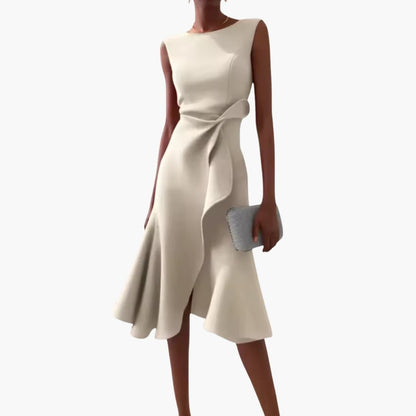 Women’s Sleeveless Midi Dress Asymmetrical