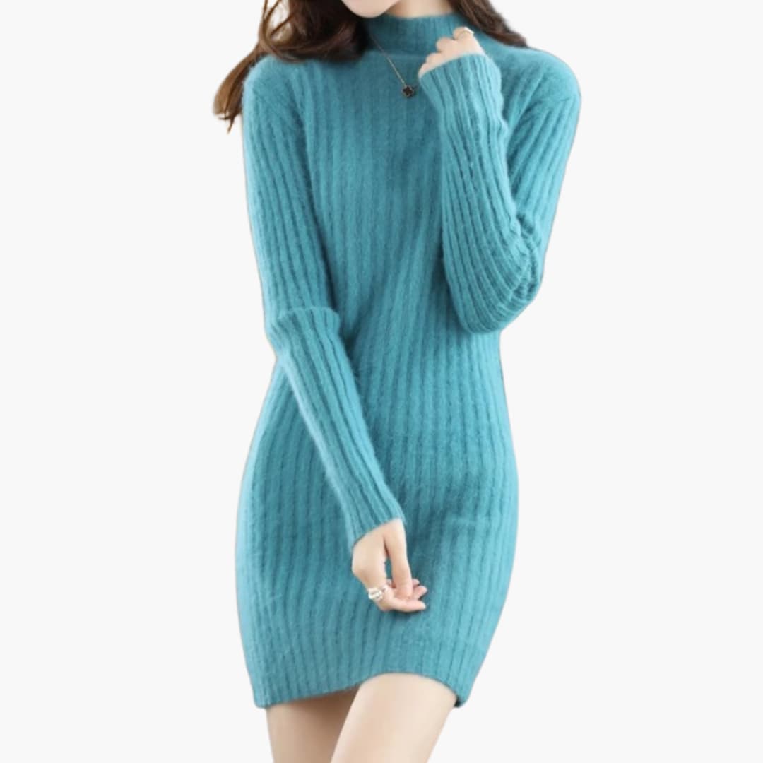 Women’s Sleeveless Midi Dress with Fitted Waist and Plain Finish