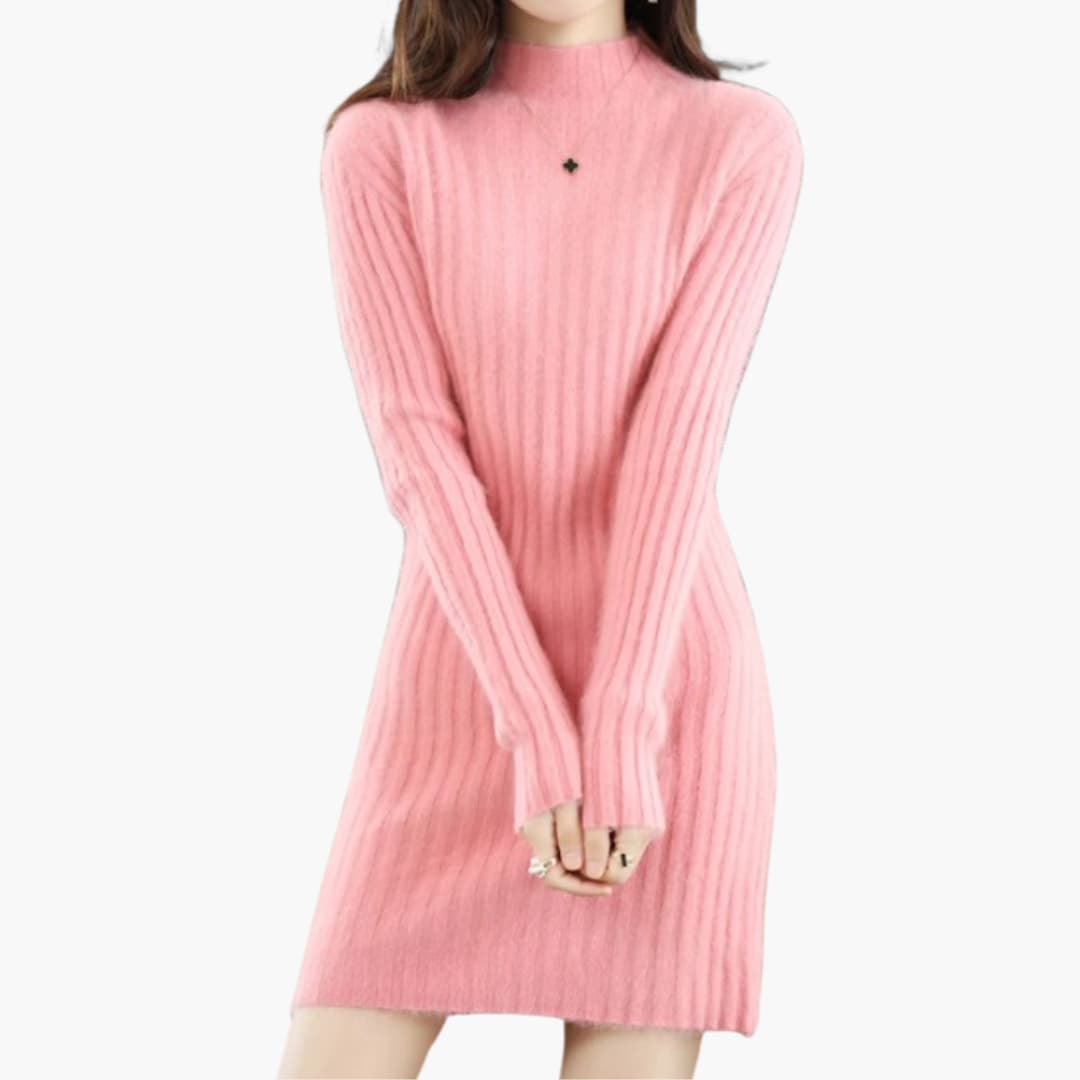 Women’s Sleeveless Midi Dress with Fitted Waist and Plain Finish