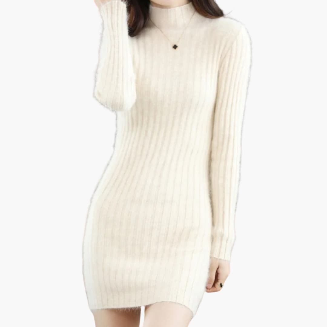 Women’s Sleeveless Midi Dress with Fitted Waist and Plain Finish