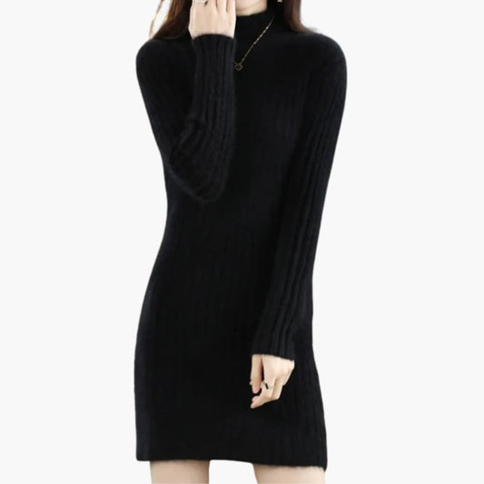Women’s Sleeveless Midi Dress with Fitted Waist and Plain Finish