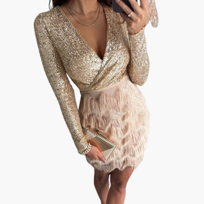 Women’s Sleeveless Party Dress with Fitted Waist and Plain Finish