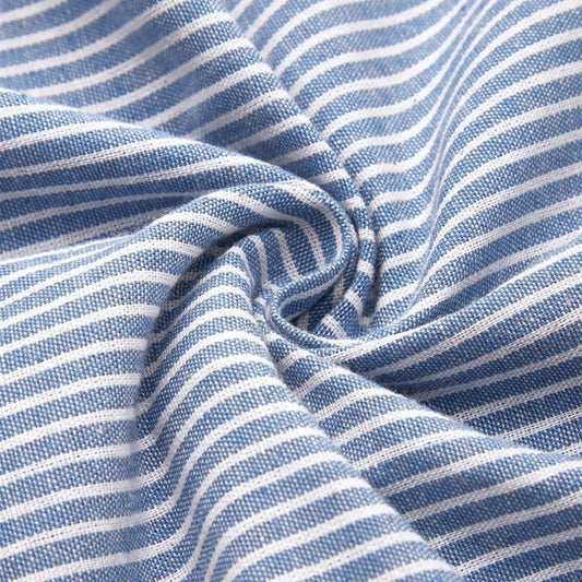 Women’s Striped Midi Dress Button Front 3/4 Sleeve Everyday Dress
