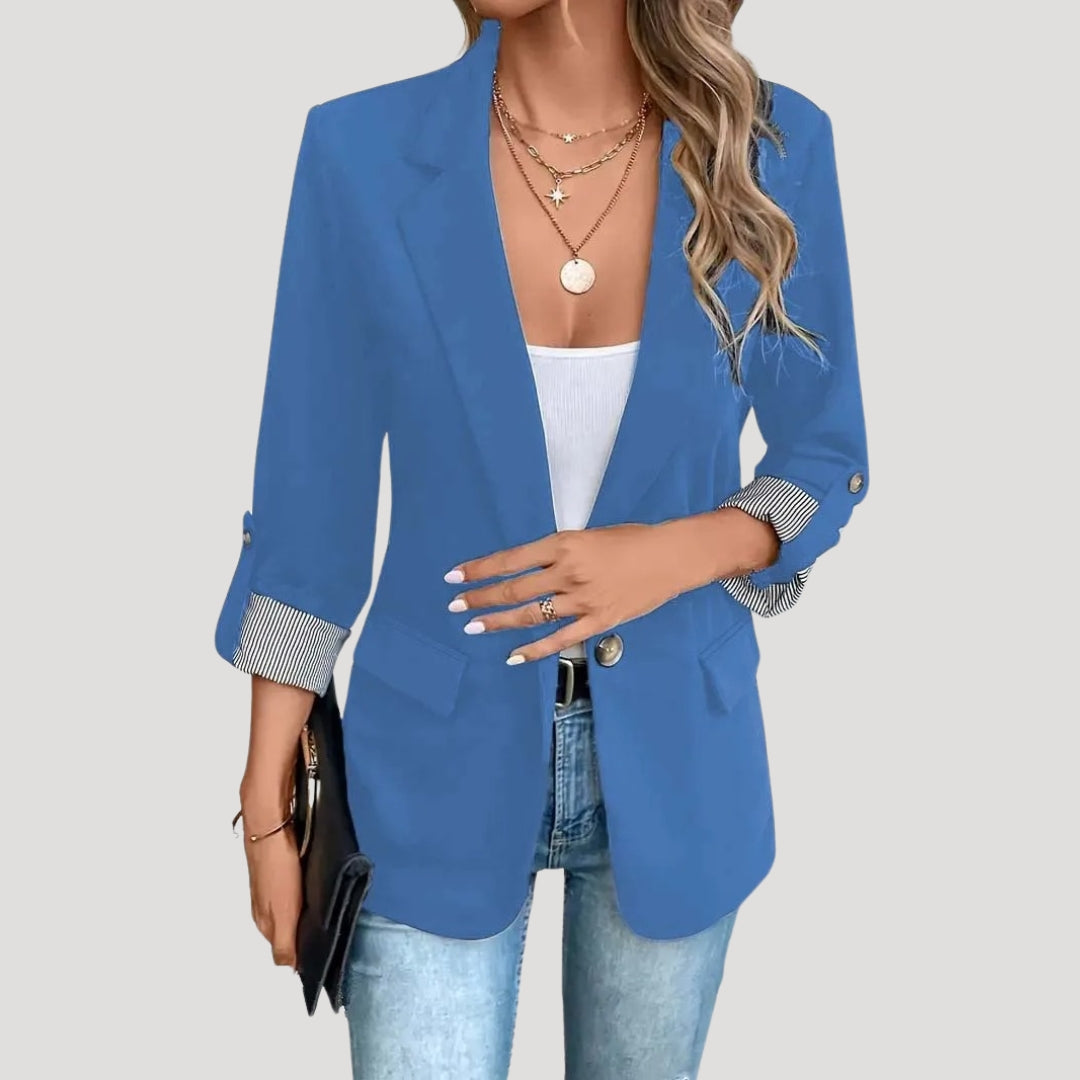 Women’s Tailored Single Breasted Roll Up Blazer