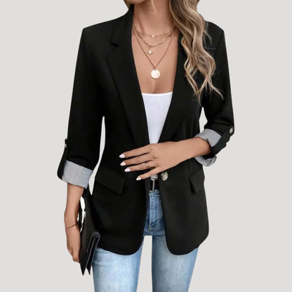 Women’s Tailored Single Breasted Roll Up Blazer