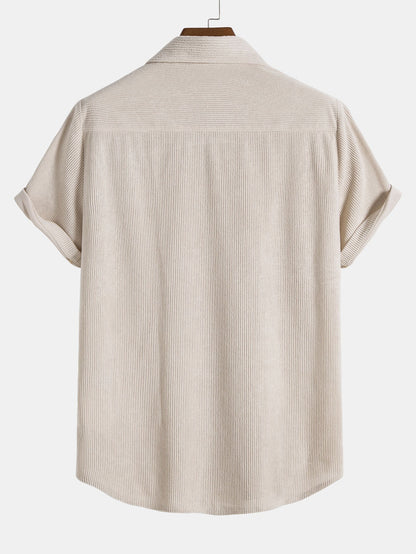 Aiden | Men's Button-Down Short Sleeve Shirt and Drawstring Shorts Set