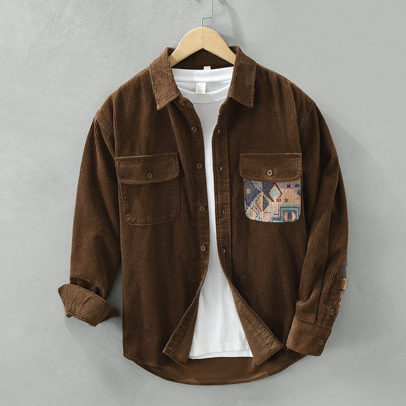 Anthony | Men's Long Sleeve Corduroy Shirt