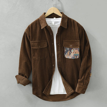 Anthony | Men's Long Sleeve Corduroy Shirt