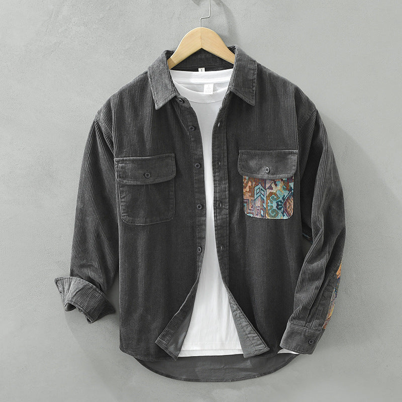 Anthony | Men's Long Sleeve Corduroy Shirt