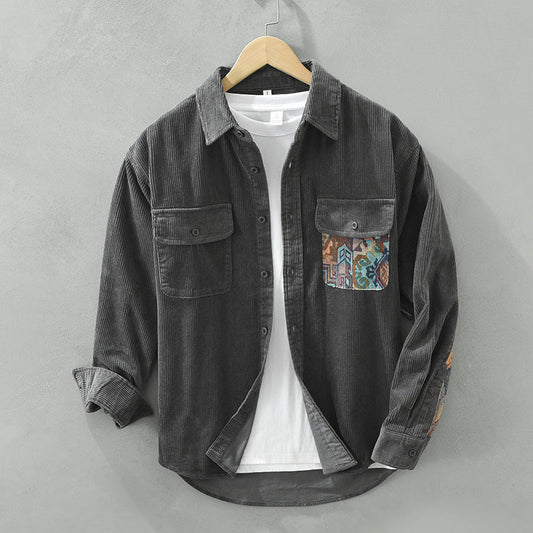 Anthony | Men's Long Sleeve Corduroy Shirt